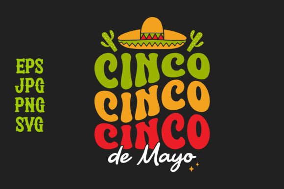 A Cinco de Mayo Typography Design for Branding and Print Templates