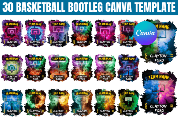 A Designer's Review of a Basketball Bootleg Graphics Print Template Bundle