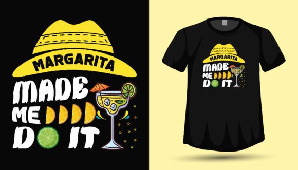 A Festive Margarita Graphic for Modern T-Shirt Designs