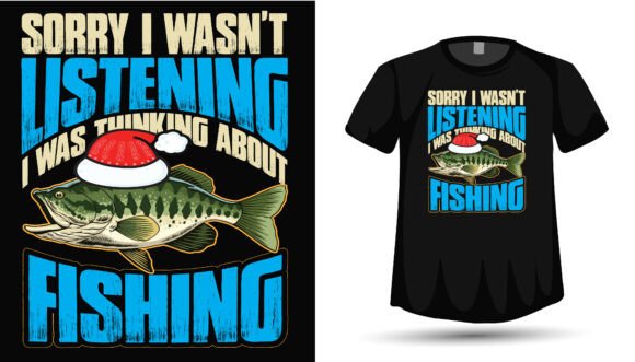 A Graphic Designer's Take on Christmas Fishing Graphics