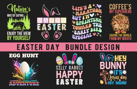 A Seasonal Brand Asset: The Easter Day T-Shirt Bundle Design