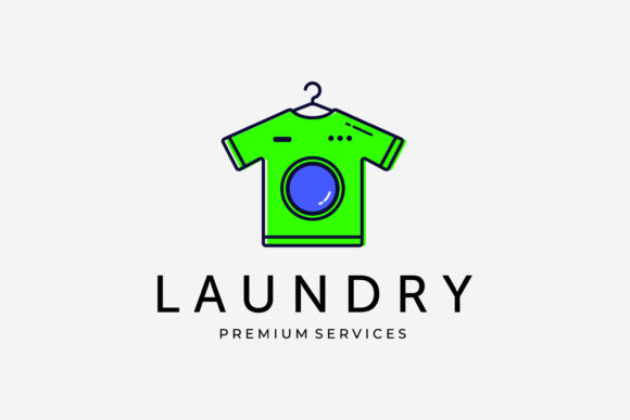 A Vintage T-Shirt Laundry Logo for Graphics & Logos