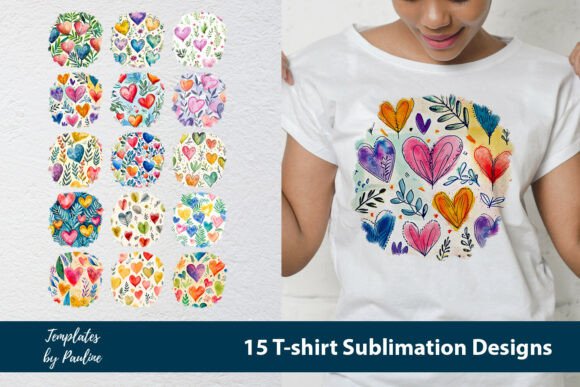 A Watercolor Heart Design for Modern Print Templates and Graphics