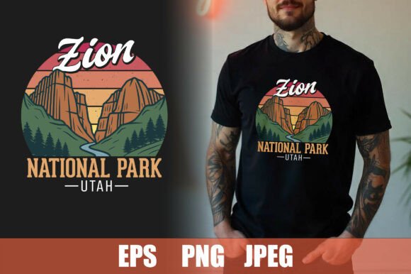 A Zion T-Shirt Graphic for Serious Print Templates