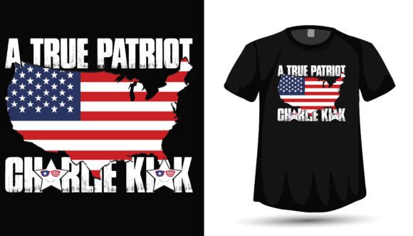 Charlie Kirk Patriot Graphics for Bold T-Shirt Designs & More