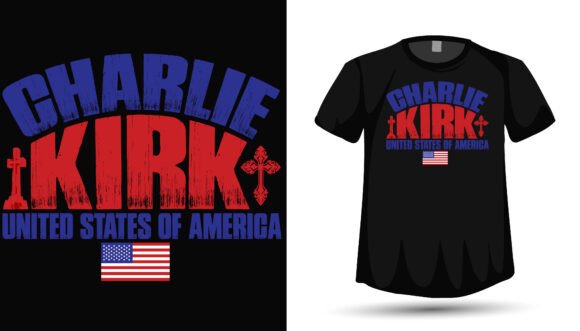 Charlie Kirk USA: A Bold Graphic for T-Shirt Designs & Branding