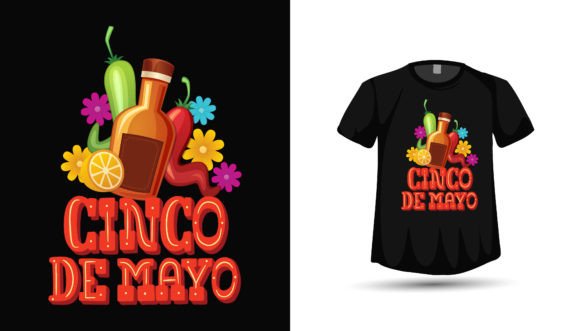 Cinco de Mayo Graphic Design Assets for Modern T-Shirt Designs