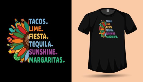 Cinco De Mayo Sunflower Graphics for T-Shirt Designs