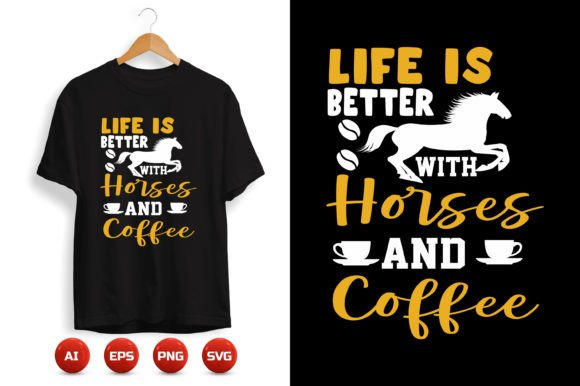 Coffee T-shirt Design 65: A Versatile Graphic for Branding & Print