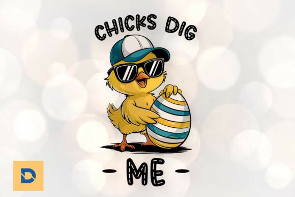 Cool Chick Swag: A Quirky Graphic Asset for Print Templates