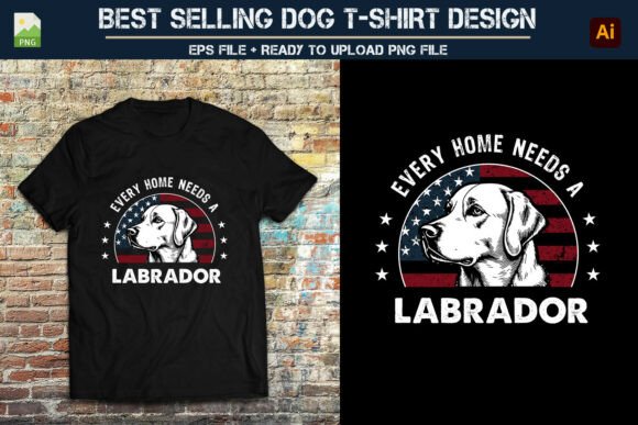 Evaluating a Labrador T-shirt Graphic for Branding Projects
