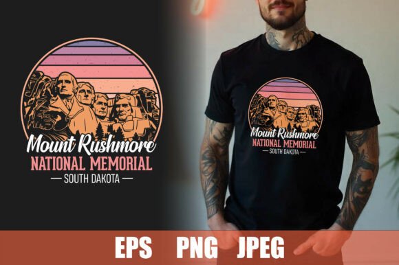Evaluating the Mount Rushmore T-Shirt Graphic for Commercial Print Templates