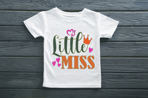 LITTLE MISS - A Playful Graphic for T-Shirts & Print Templates