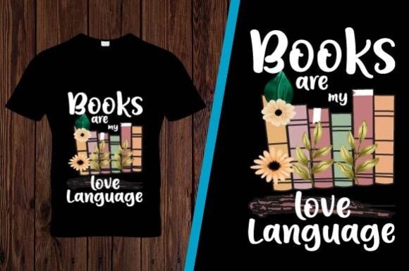 The Books Are My Love Language Graphics for Print Templates
