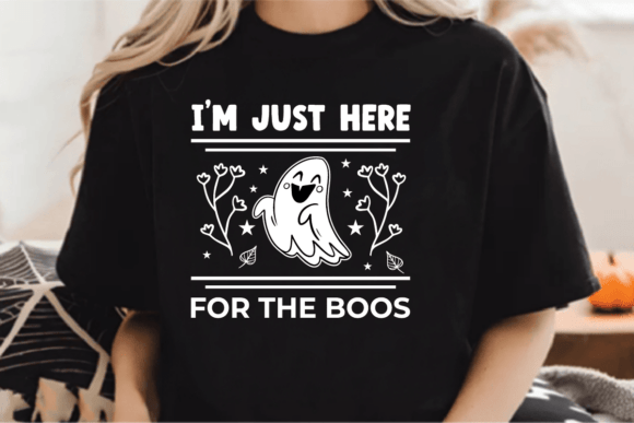 Unpacking the 'I'm Just Here for the Boos' Embroidery Design