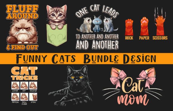 Why This Funny Cat Bundle Is a Graphics and Print Templates Secret Weapon